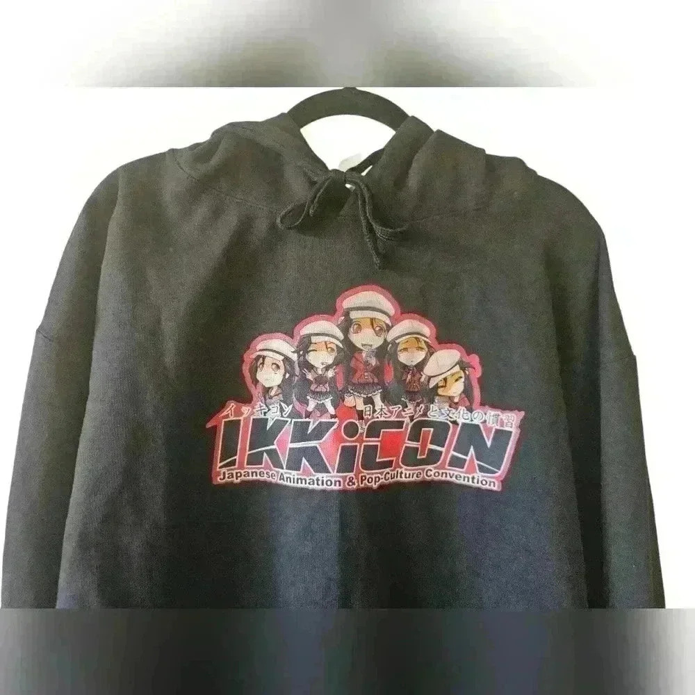 Ikkicon Japanese Animation & Pop Culture Convention hoodie size XL Anime - Picture 2 of 8